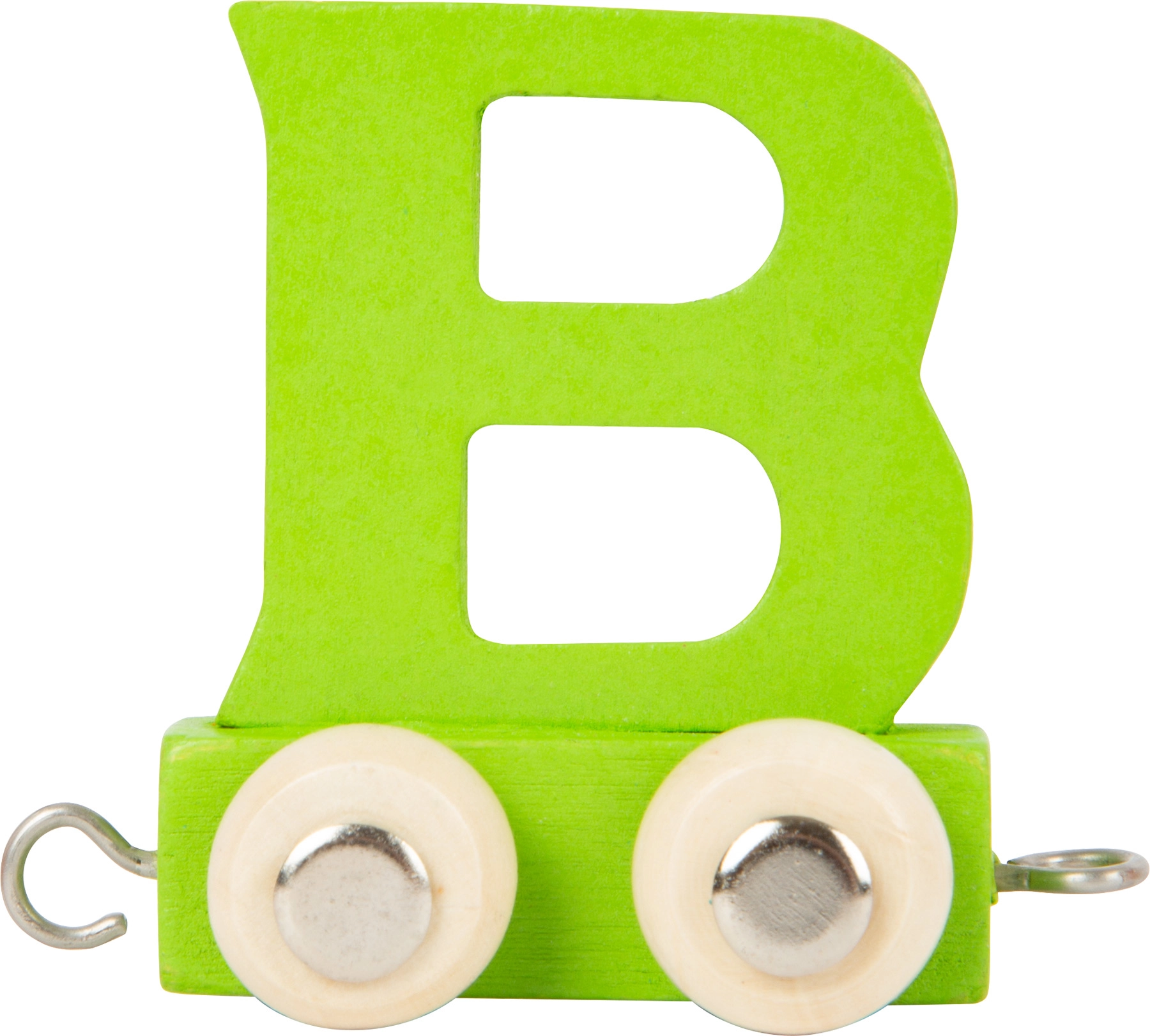 E-shop Dřevěný vláček barevná abeceda písmeno B
