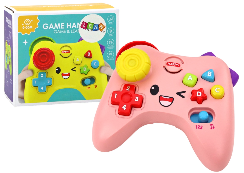 E-shop Lean Toys Interaktívna herná konzola pre deti ružová