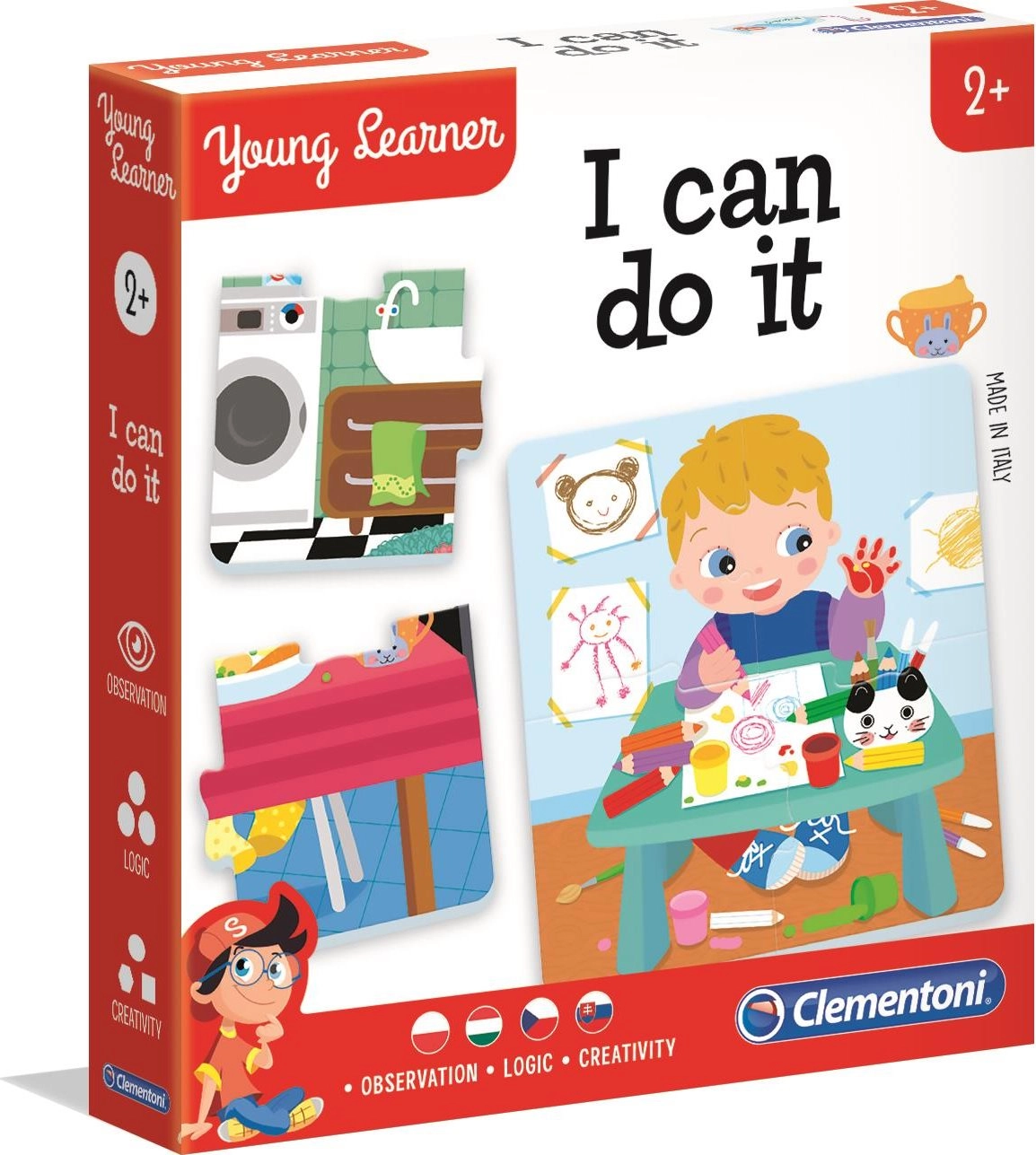 E-shop Clementoni Young Learner: Ja to dokážem – detské puzzle 6×4 dieliky