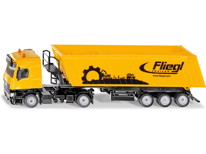 Siku Super 1:50 nákladné vozidlo MERCEDES-BENZ Actros s vyklápacou korbou FLIEGL