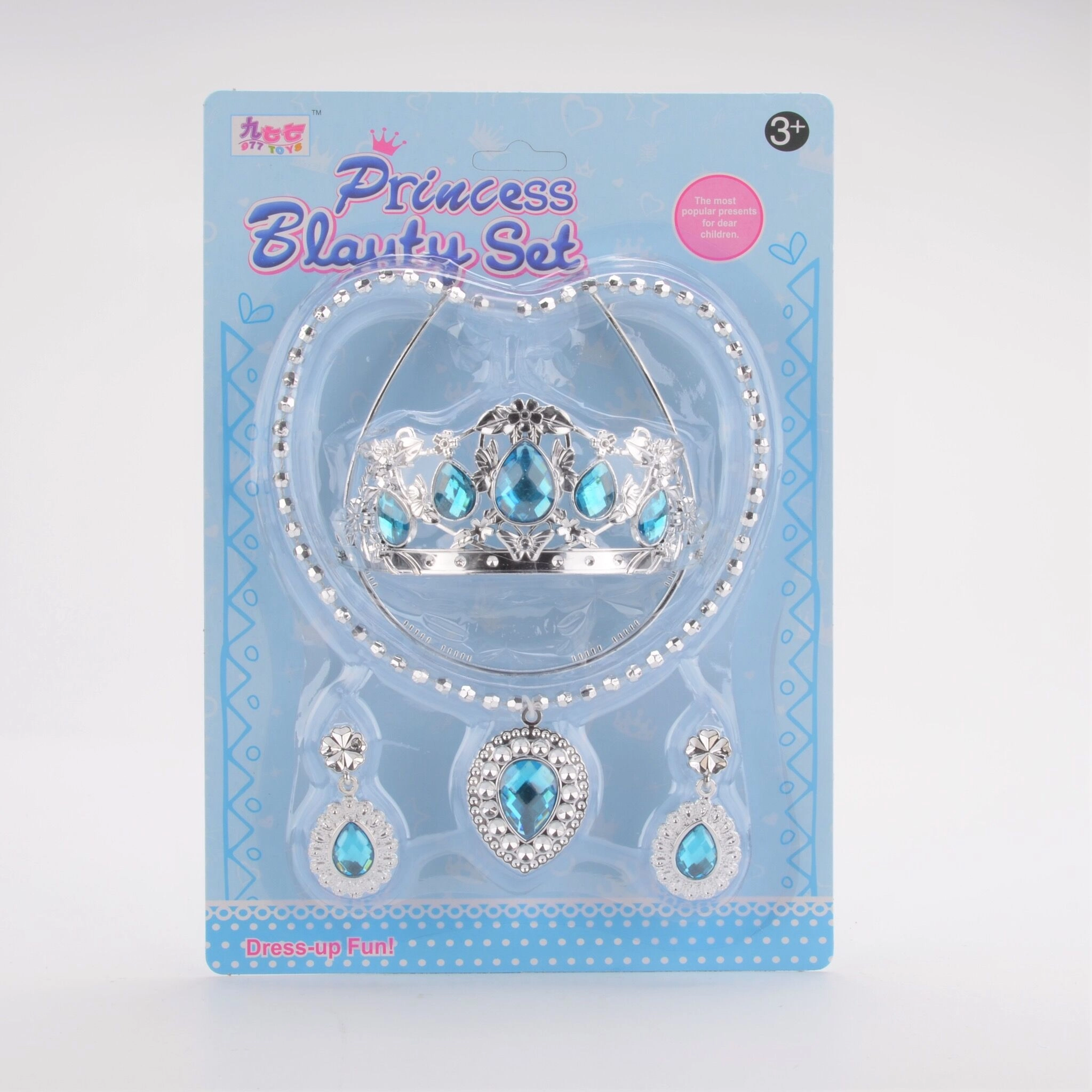 E-shop Šperky set korunka modrá12cm