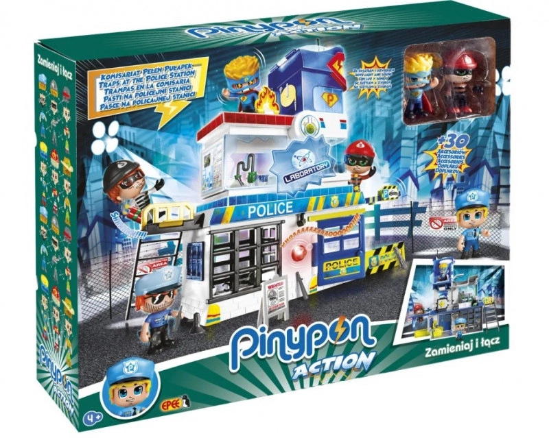 E-shop Pinypon Action policajné komisárstvo s 2 figúrkami a doplnkami