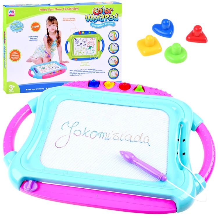 E-shop Farebná magnetická kresliaca tabuľa s pečiatkami – Znikopis