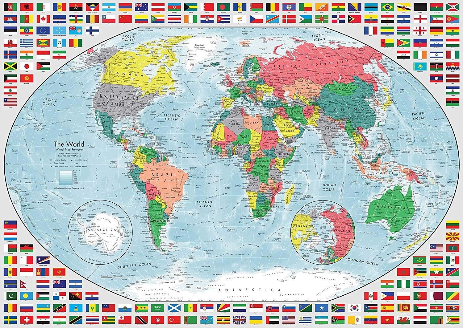 E-shop Ravensburger Barevná mapa světa 1000 dielov