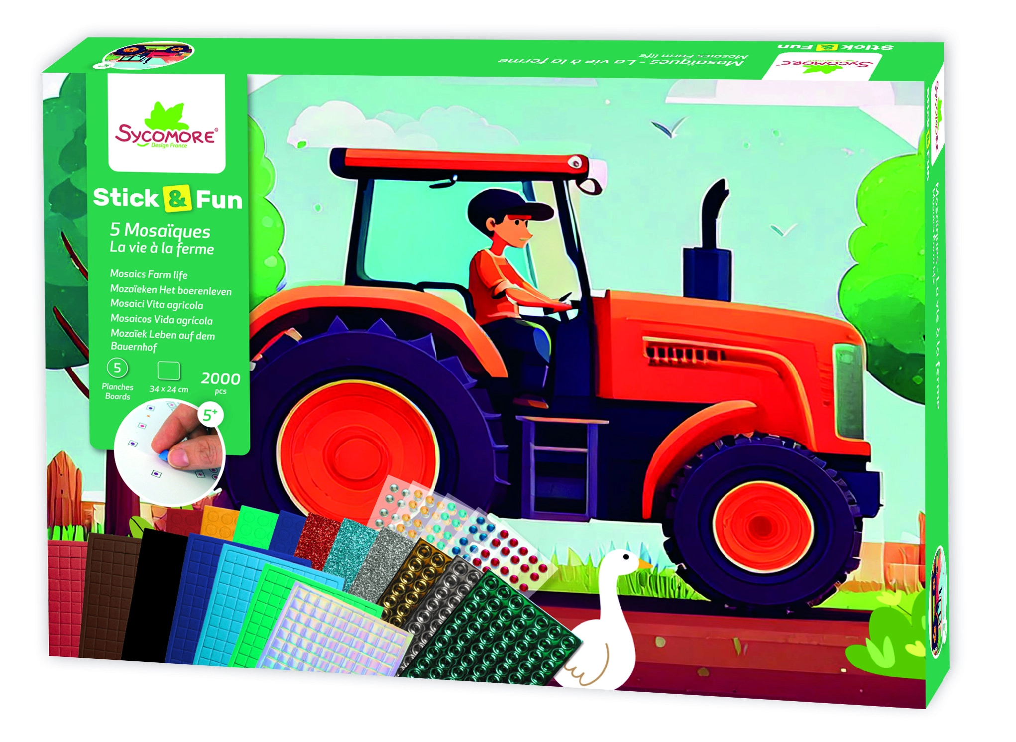 Stick & Fun XL mozaika – život na farme