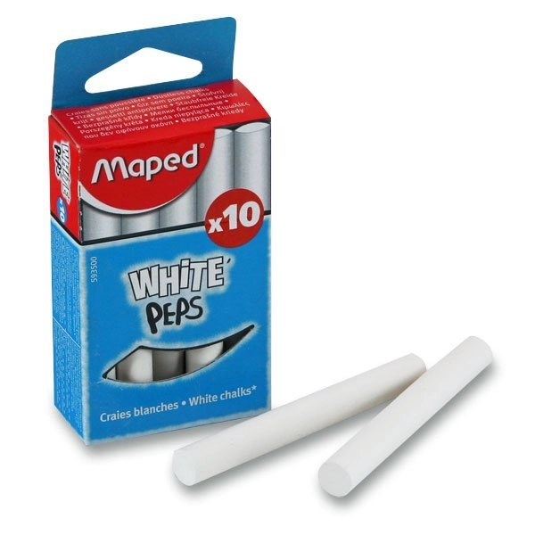 E-shop Maped biela krieda 10 ks/bal.