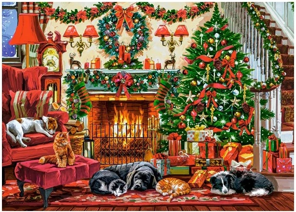 Puzzle útulný krb 260 dielikov