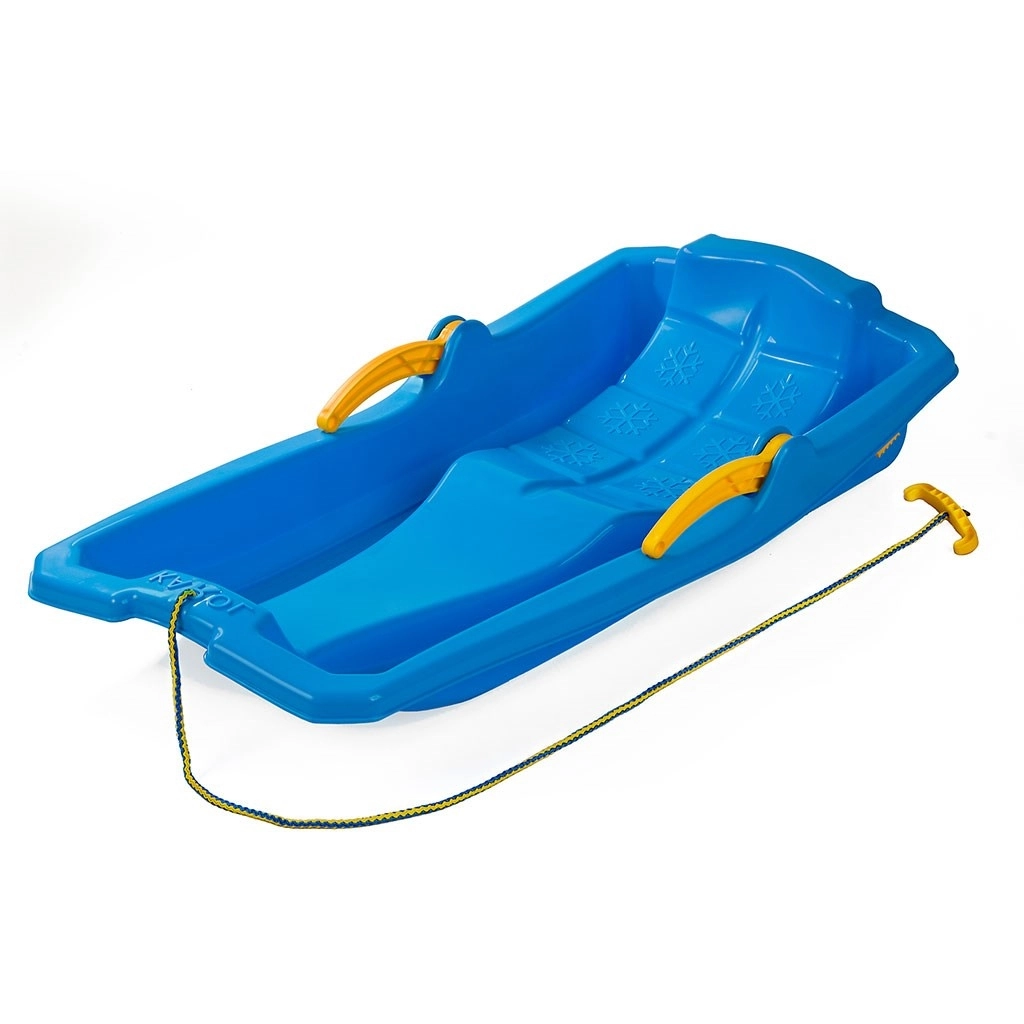 Plastové sane s brzdami Baby Mix Karol modré