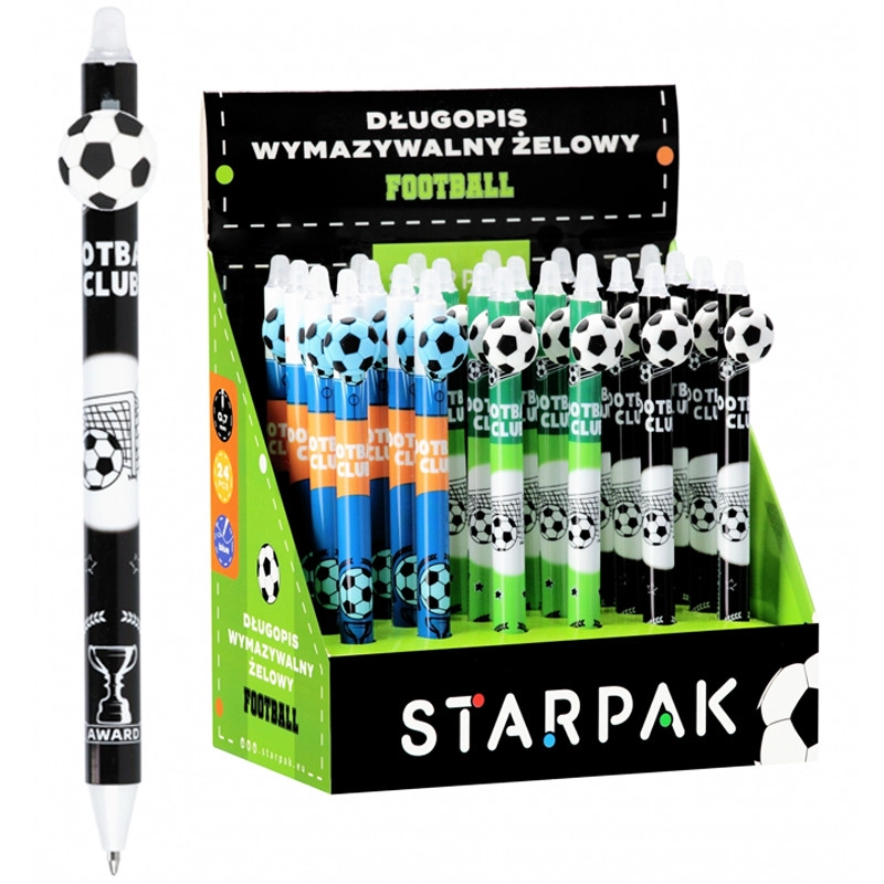 Zmývateľné pero futbal - 1 kus