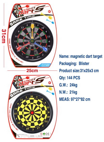 E-shop Obojstranný magnetický terč 20 cm s 3 šípkami