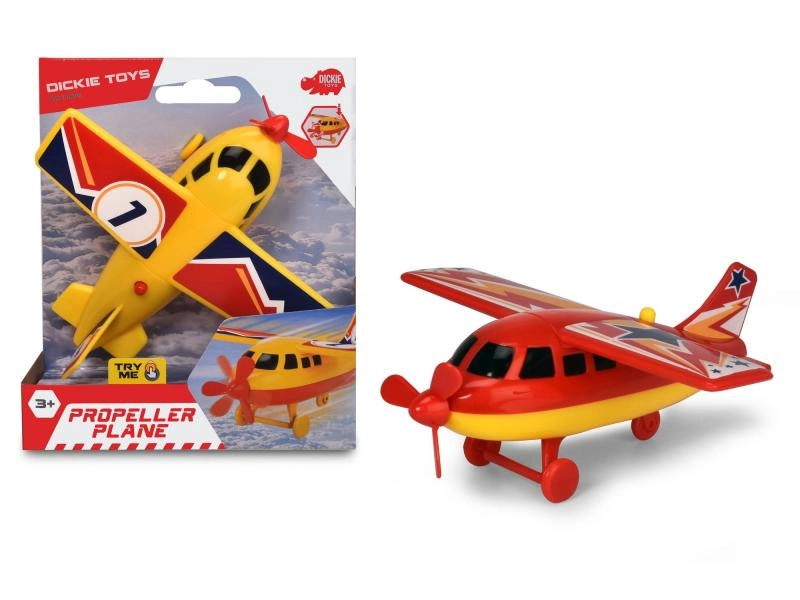 E-shop Dickie Vrtuľové lietadlo 14 cm žluté