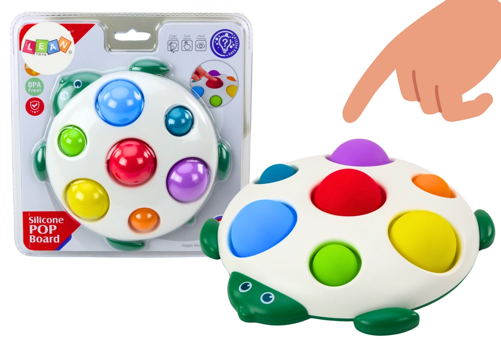 Zmyslová hračka korytnačka pop-it tabule