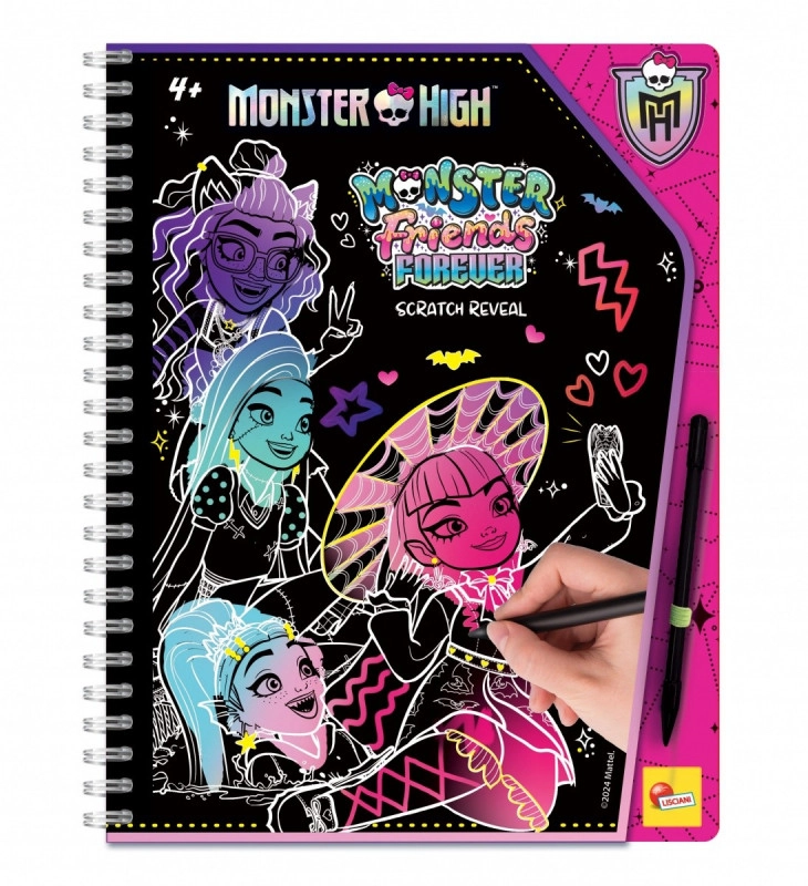 Zdrapávací skečbuk Monster High navždy priatelia