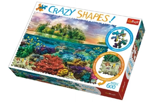 E-shop Trefl Crazy Shapes Tropický ostrov 600 dielov