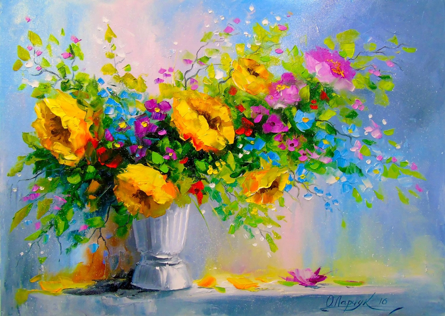 E-shop Enjoy Bouquet with Yellow Flowers 1000 dielov