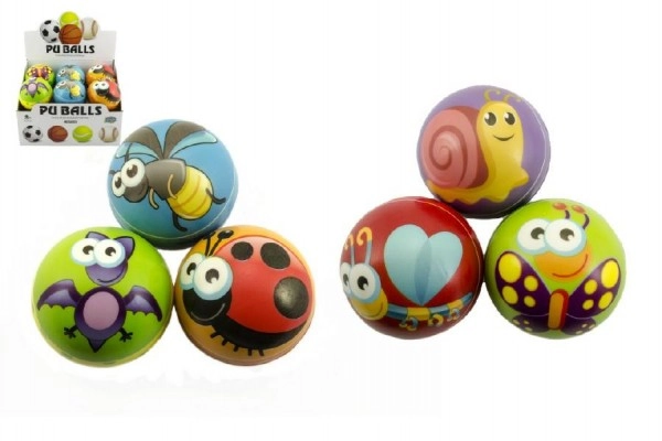 E-shop Teddies Míček pěnový zvířátko 10cm asst 12ks v boxu