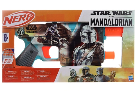 nerf star wars the mandalorian pištoľ so zásobníkom a 12 šípkami