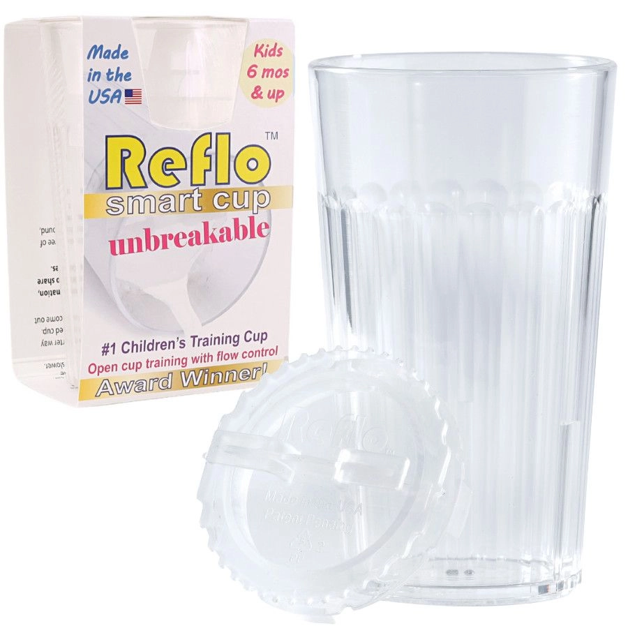 E-shop Reflo nerozbitný tréningový pohárik pre deti, číry 170 ml
