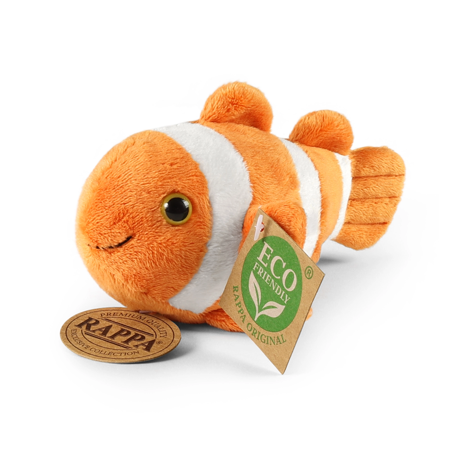 E-shop Rappa plyšová rybka klaun očkatý 14 cm eco-friendly