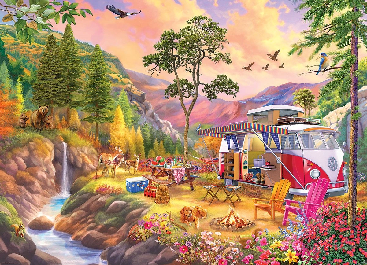 E-shop EUROGRAPHICS VW Bus Ráj pro táborníky 1000 dielov