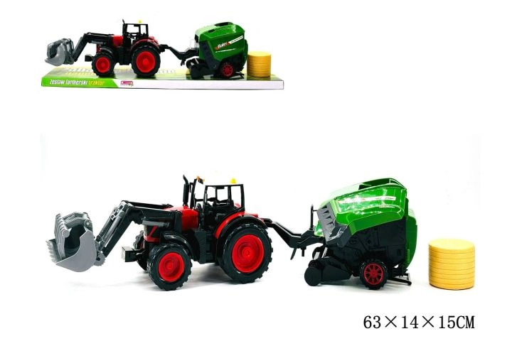 Traktor s poľnohospodárskym strojom