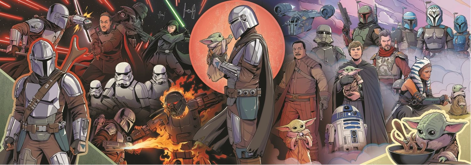 E-shop TREFL Panoramatické The Mandalorian: Dobrodružství 1000 dielov