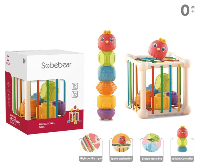 Zručnostná hra kocky a tvary pre bábätká