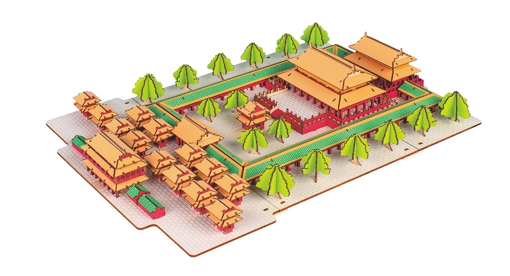 E-shop Woodcraft drevené 3D puzzle Konfuciov chrám