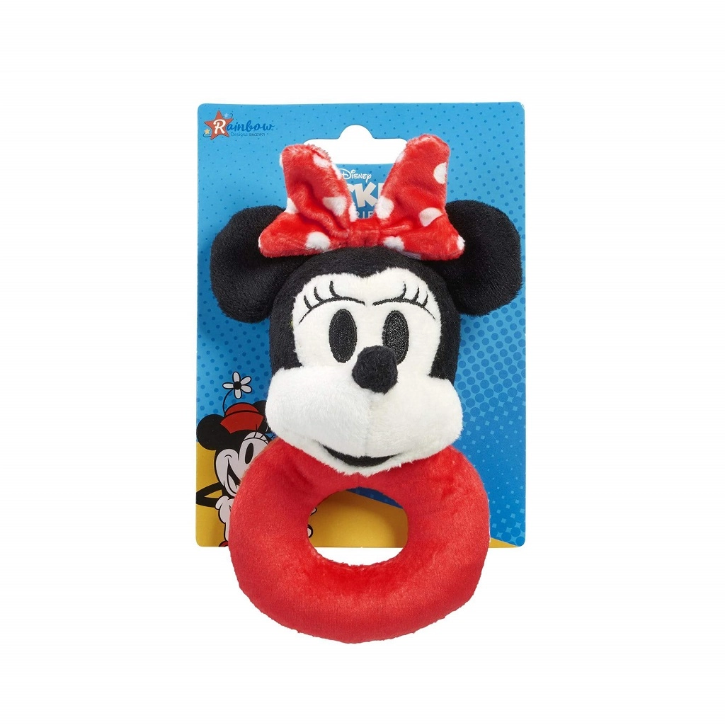 Plyšové hrkálka MINNIE – mäkký krúžok pre bábätká