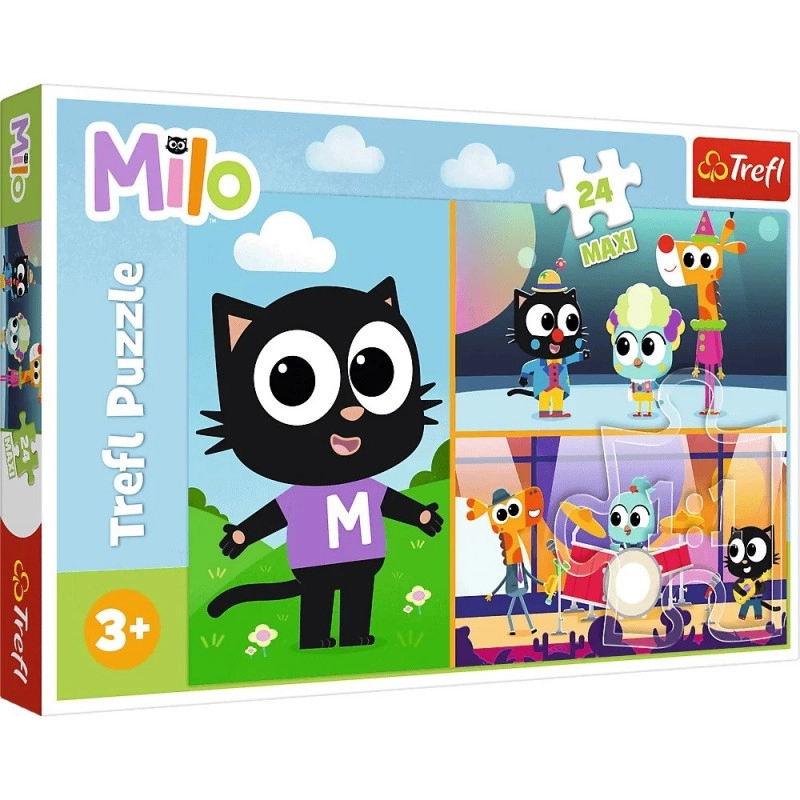 E-shop TREFL maxi Milo Dobrodružstvá malého kocúra Mila 24 dielov