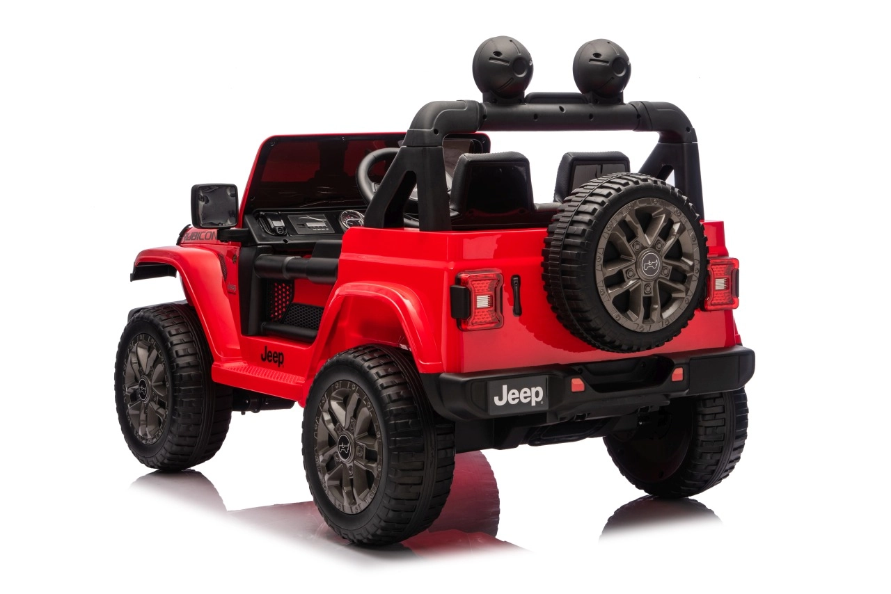 E-shop Jeep Wrangler Rubicon lift detské elektrické auto červené
