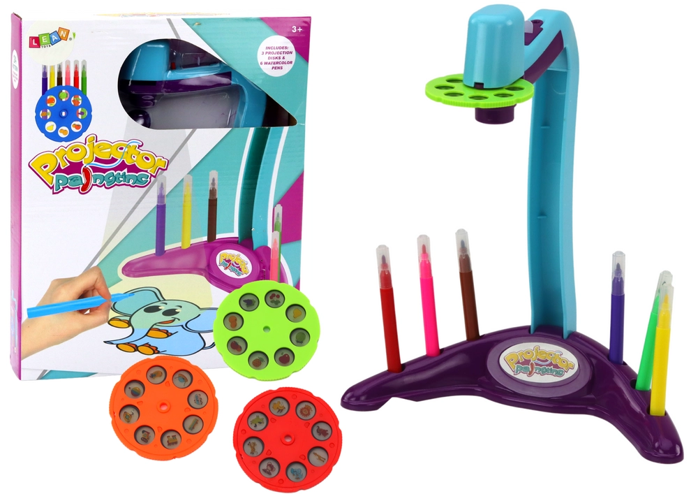 E-shop Lean Toys Projektor na kreslenie s príslušenstvom