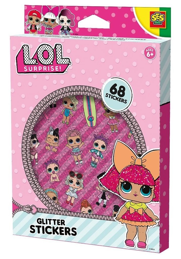 E-shop L.O.L. nálepky s trblietkami