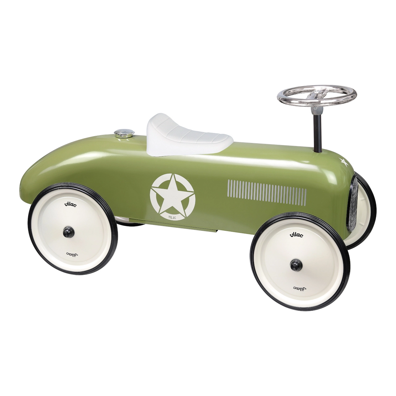 E-shop Vilac vintage kovová odrážadla khaki