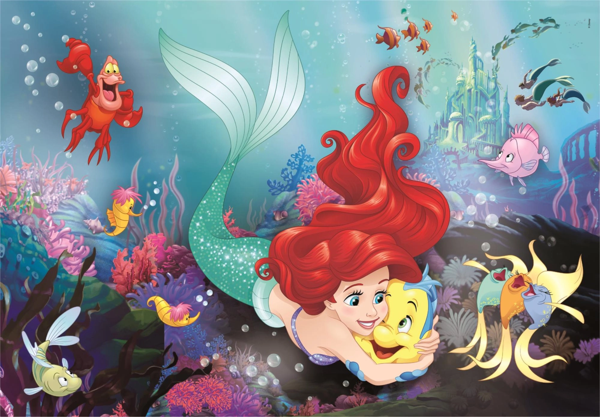 CLEMENTONI Disney princeznej: Malá morská víla MAXI 24 dielov