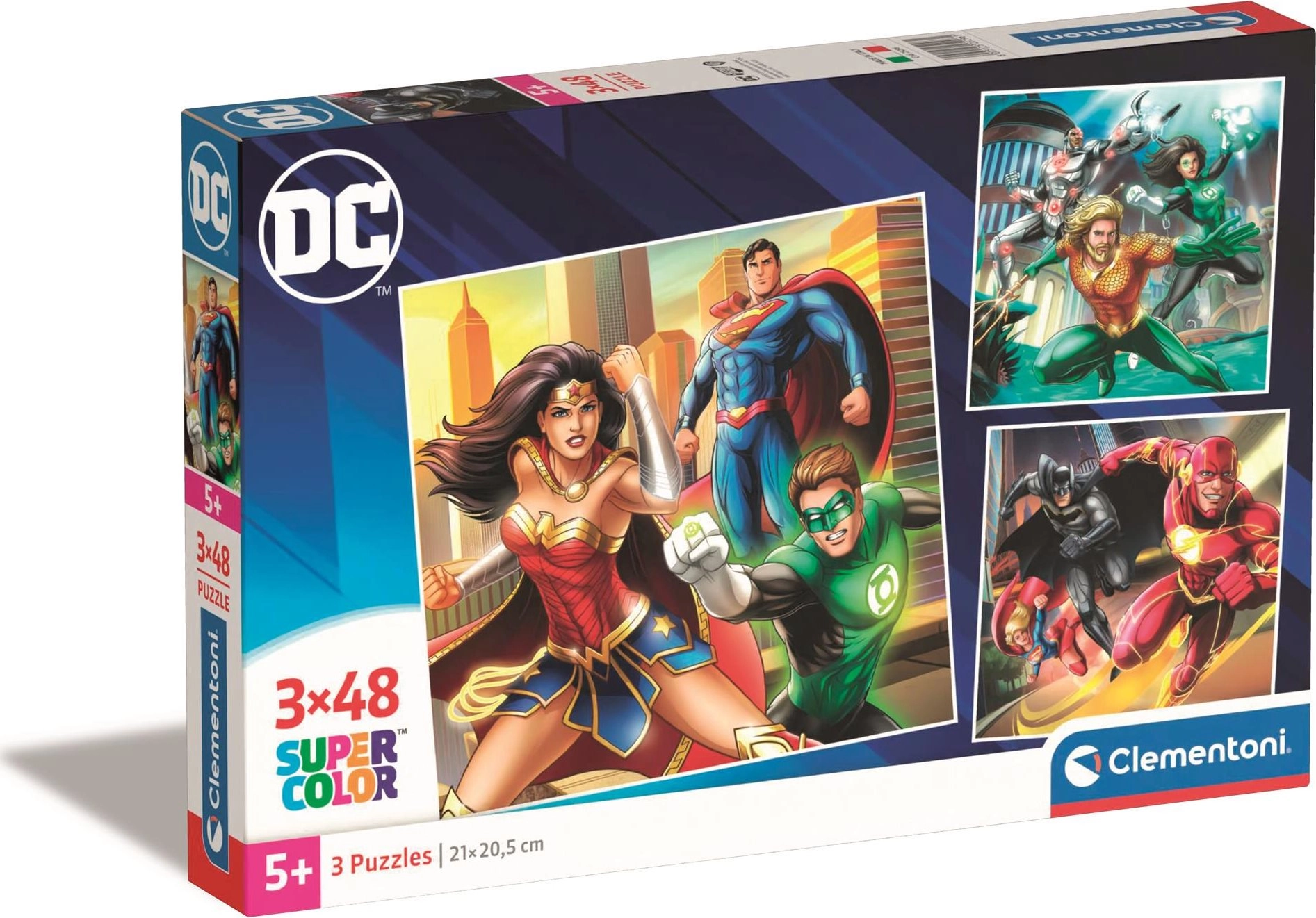 E-shop Clementoni štvorec DC COMICS Justice League 3x48 dielov