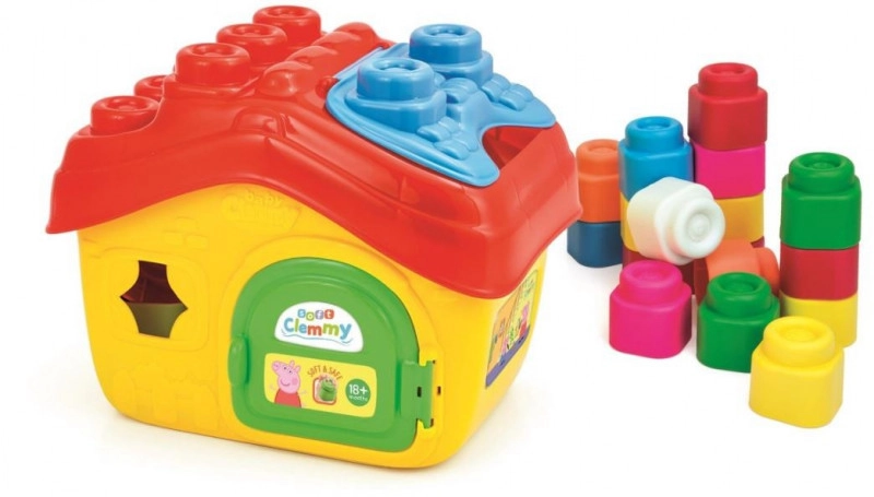 E-shop Mäkké stavebné kocky CLEMENTONI Clemmy – domček PEPPA PIG