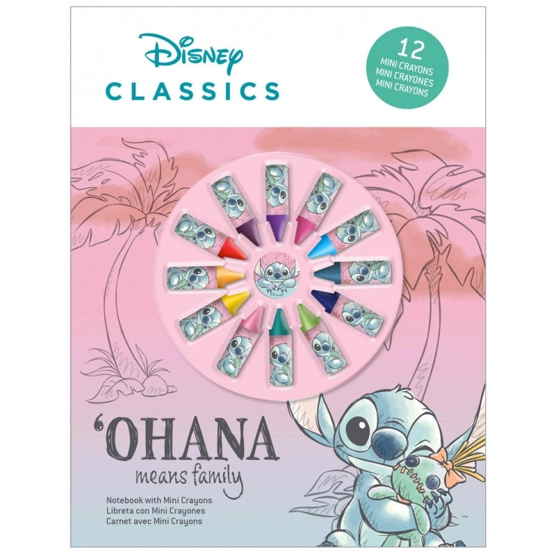 E-shop Sada na vyfarbovanie s mini pastelkami STITCH