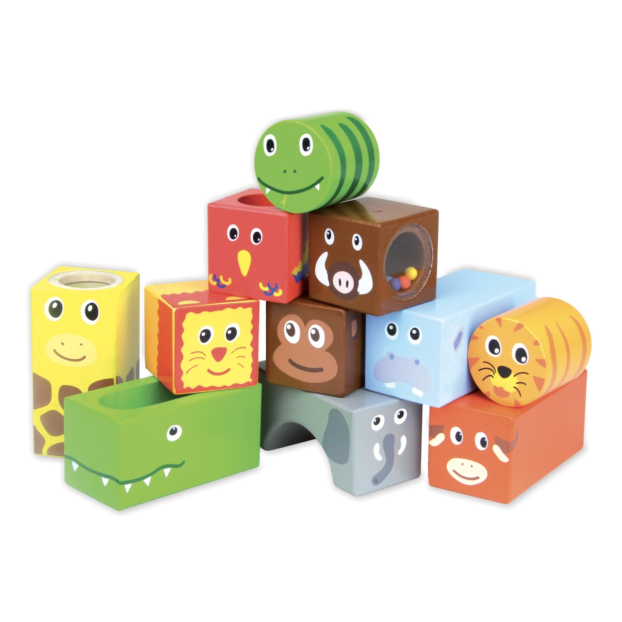 E-shop Vilac drevené zvukové kocky Savana