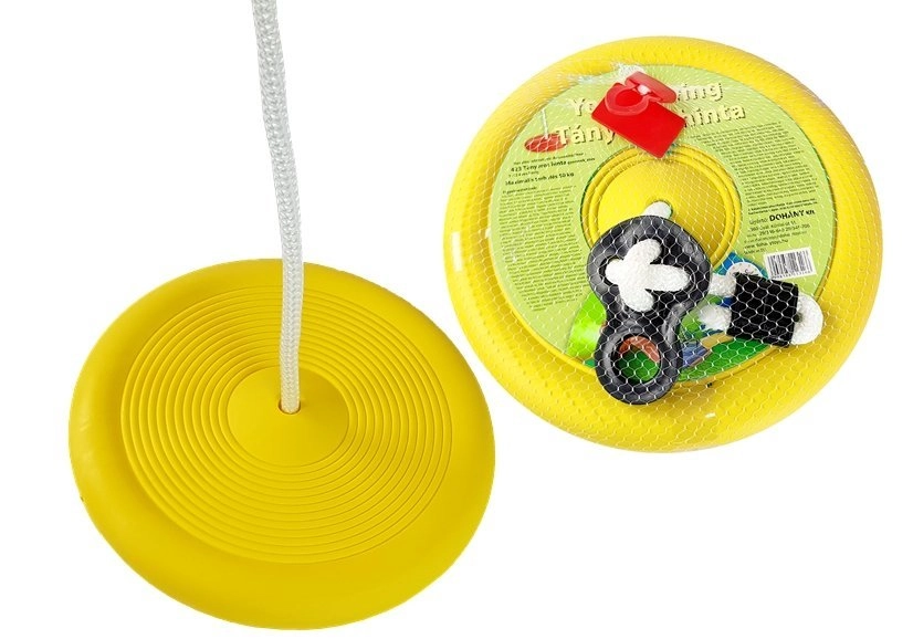 E-shop Lean Toys tanierová hojdačka pre deti 423 žltá