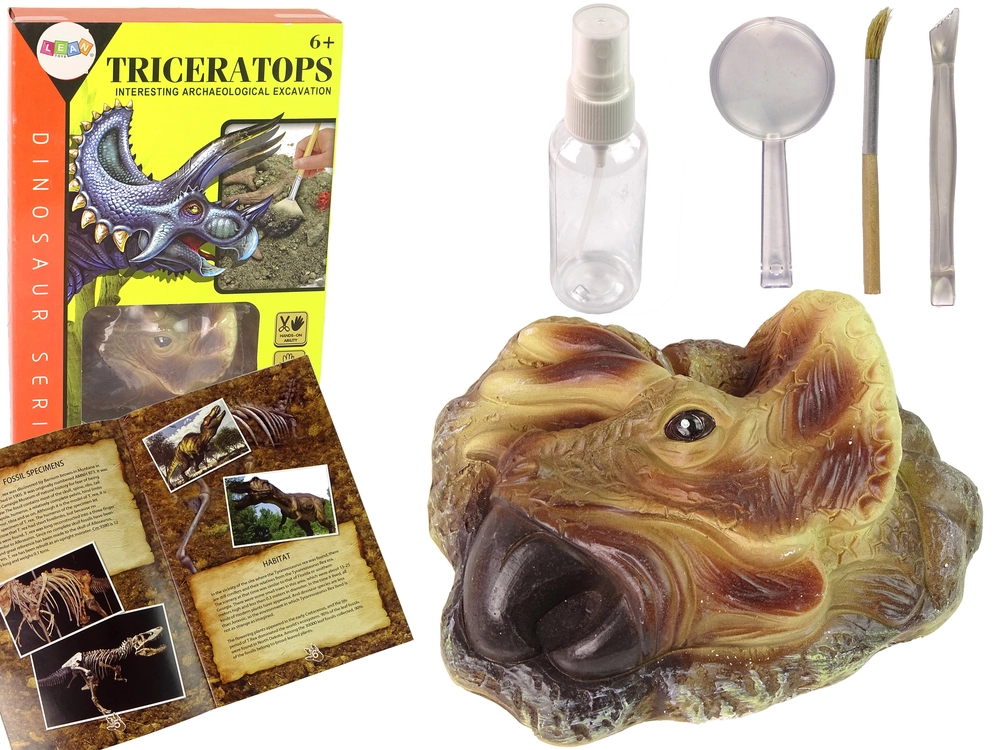 E-shop Lean Toys Vzdelávacia súprava na vykopávanie dinosaurov Triceratops