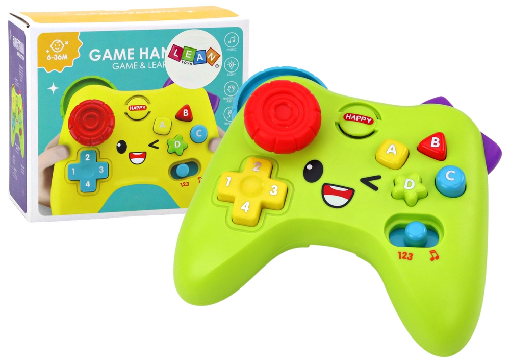 E-shop Lean Toys Interaktívna herná konzola pre deti zelená