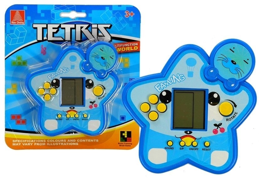 E-shop Elektronická hra TETRIS v tvare hviezdy – modrá