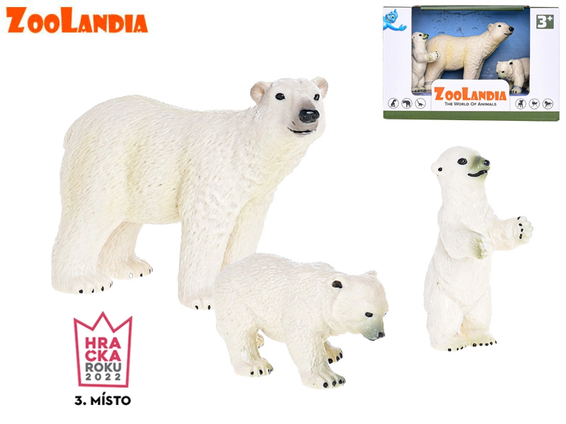 Zoolandia ľadový medveď s mláďatami