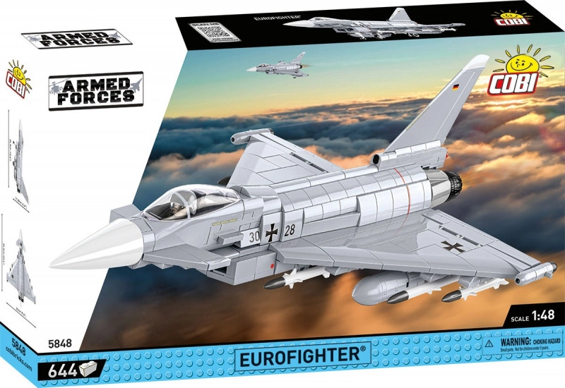 E-shop Cobi 5848 Armed Forces Viacúčelové stíhacie lietadlo Eurofighter TYPHOON 1:48