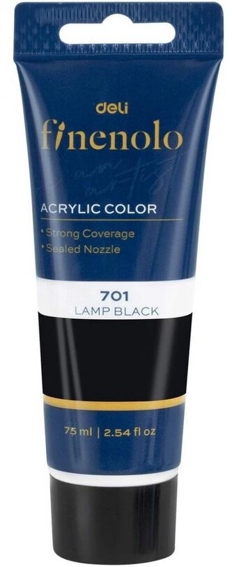 E-shop Akrylová farba 75 ml – čierna