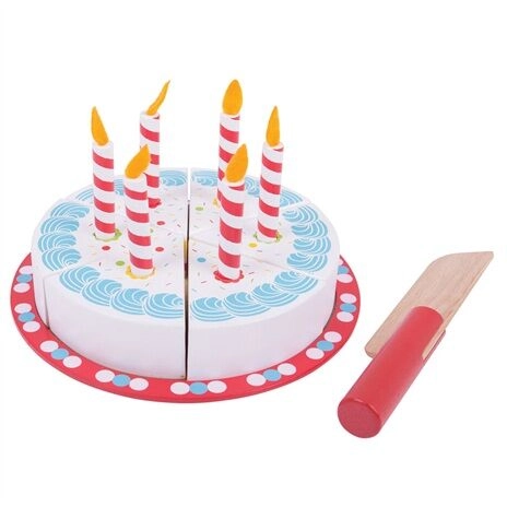 E-shop Bigjigs Toys krájecí narozeninový dort