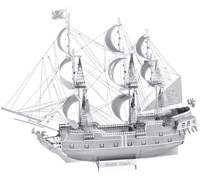 E-shop Metal Earth Luxusná ocelová stavebnice Black Pearl