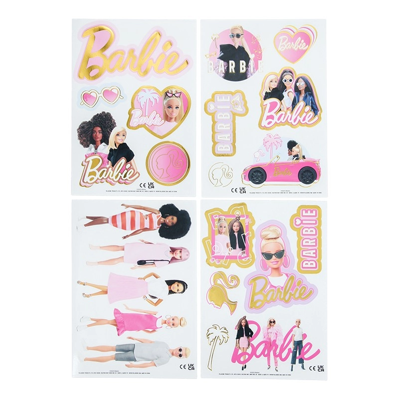E-shop Vodotesné Znovupoužiteľné Nálepky Barbie