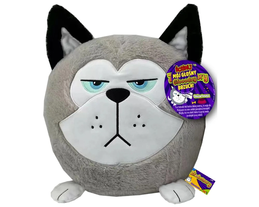 Złodomory plyšový pes Husky Obžarteusz 21 cm